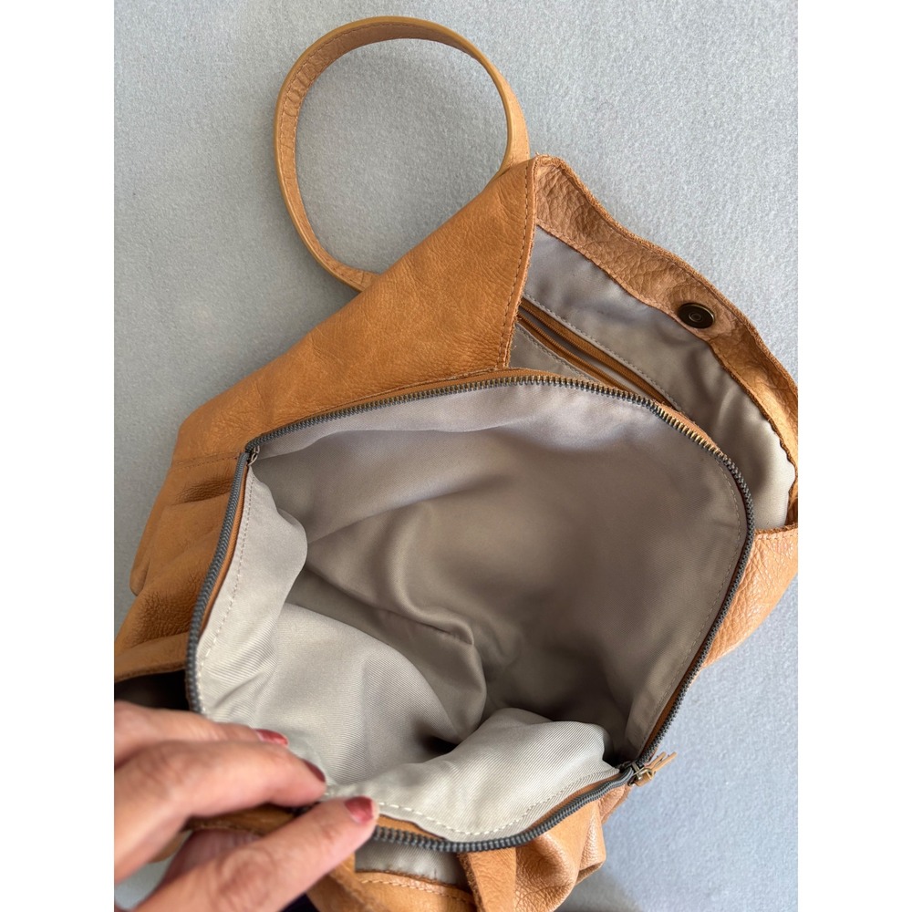 American Leather Co Shoulder Bag Large Tan Honey Leather Hobo Tote - Picture 12 of 14